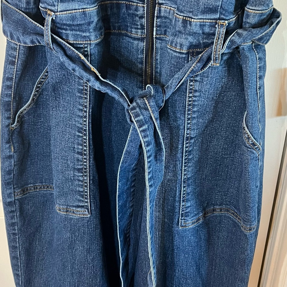 Ava & Viv Blue Denim Jumpsuit - Picture 5 of 5